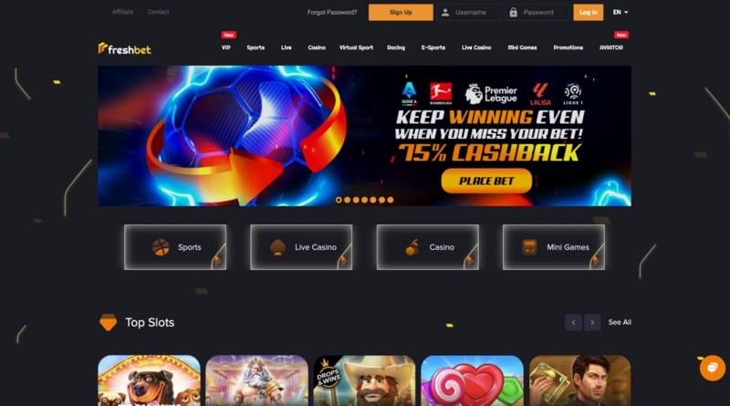 FreshBet Homepage